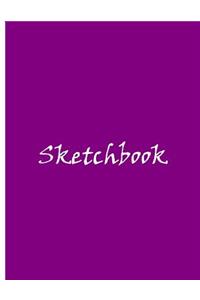 Sketchbook - Large Standard Purple Sketchbook / Draw and Write