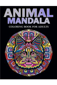 Animal Mandala Coloring Book for Adults