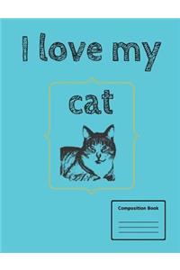 Wide Ruled Composition Book for Cat Lovers