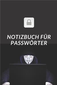 Notizbuch für Passwörter