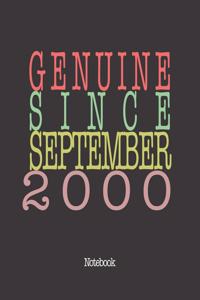 Genuine Since September 2000