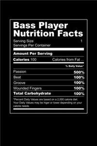 Bass Player Nutrition Facts