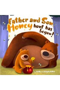 Father and Son, Honey hunt has begun!