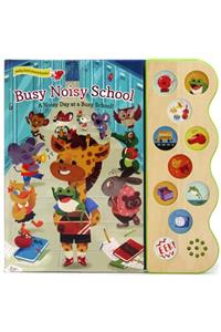 Busy Noisy School: Deluxe Sound Book Wood Module