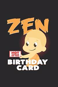 Zen birthday card