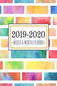 2019-2020 planner color block
