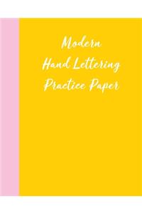 Modern Hand Lettering Practice Paper