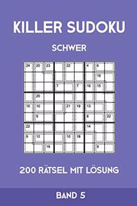 Killer Sudoku Schwer 200 Rätsel Mit Lösung Band5