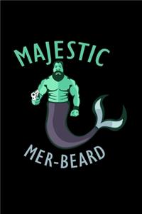 Majestic Mer-Beard: Hangman Puzzles - Mini Game - Clever Kids - 110 Lined Pages - 6 X 9 In - 15.24 X 22.86 Cm - Single Player - Funny Great Gift