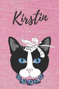 personalisiertes Notizbuch Katze / Journal / Malbuch / Tagebuch / Kritzelbuch / DIN A5 / Geschenk Kirstin