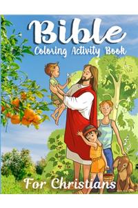 Bible Coloring Activity Book for Christians