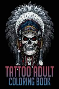 Tattoo Adult Coloring Book