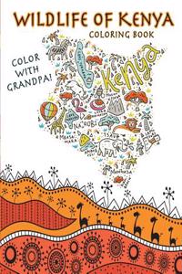 Color With Grandpa! Wildlife of Kenya Coloring Book