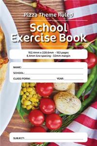 Pizza Theme Ruled School Exercise Book