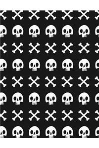 Skull Bones Notebook - College Ruled
