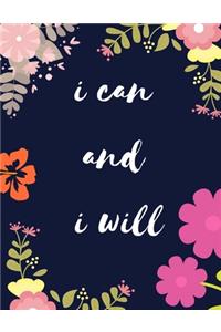 I CAN AND I WILL! To-Do Notepad / Journal Bullet Grid Notebook