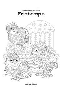 Livre de coloriage pour adultes Printemps 1