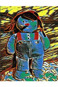 The Christmas Snowman Journal Notebook 150 Page College Ruled Pages 8.5 X 11