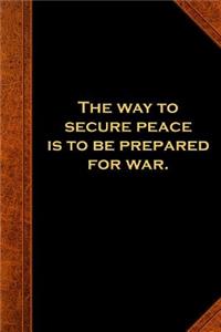 2019 Daily Planner Ben Franklin Quote Peace War Vintage Style