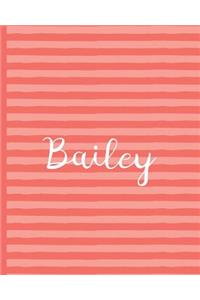 Bailey - Wide-Ruled Composition Book - Living Coral Collection