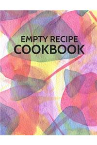Empty Recipe Cookbook