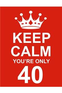 Keep Calm You're Only 40
