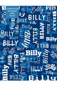 Billy Composition Notebook Wide Ruled