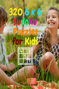 320 6 x 6 Sudoku Puzzles for Kids