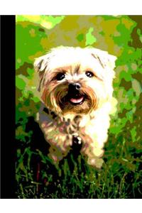 Puppy Dog Composition Notebook 200 Wide Ruled Pages 8 1/2 x 11 Inches