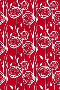 Journal Notebook Scribbly Flowers Pattern 4