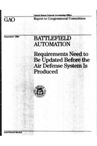 Battlefield Automation: Requirements Need to Be Updated Before the Air Defense System Is Produced