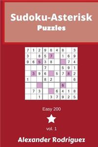 Sudoku-Asterisk Puzzles - Easy 200 vol. 1
