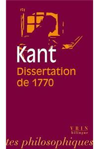 Emmanuel Kant: La Dissertation de 1770
