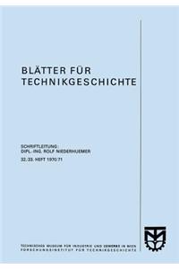 Blätter Für Technikgeschichte