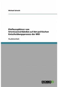 Einflusssphären von Interessenverbänden auf den politischen Entscheidungsprozess der BRD