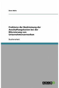 Probleme der Bestimmung der Anschaffungskosten bei der Bilanzierung von Unternehmenserwerben