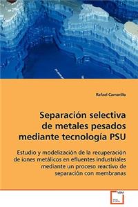 Separación selectiva de metales pesados mediante tecnología PSU