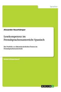 Lesekompetenz im Fremdsprachenunterricht Spanisch