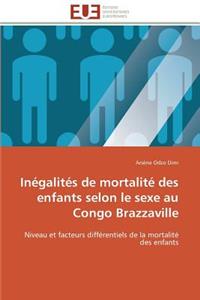 Inégalités de Mortalité Des Enfants Selon Le Sexe Au Congo Brazzaville