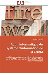 Audit Informatique Du Système d'Information de la Cnam