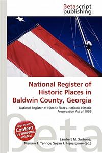 National Register of Historic Places in Baldwin County, Georgia