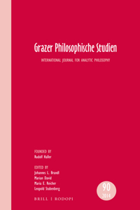Grazer Philosophische Studien, Vol 90 – 2014