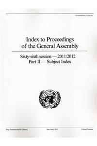 Index to proceedings of the General Assembly