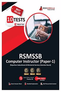 RSMSSB Rajasthan Computer Instructor Paper 1 Book 2023 (English Edition) - 10 Full Length Mock Tests (1000 Solved Questions) with Free Access to Online Tests