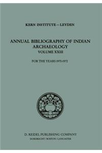 Annual Bibliography of Indian Archaeology