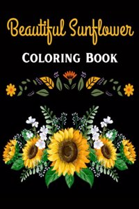 Beautiful Sunflower Coloring Book