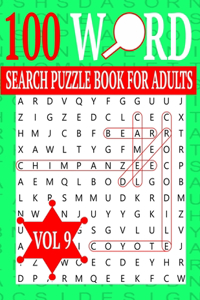 100 Word Search Puzzle Book For Adults