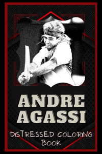 Andre Agassi Distressed Coloring Book