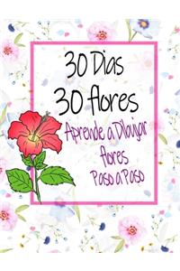 30 Dias 30 flores Aprende a Dibujar flores Paso a Paso