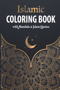 Islamic Coloring Book with Mandala & Islam Quotes